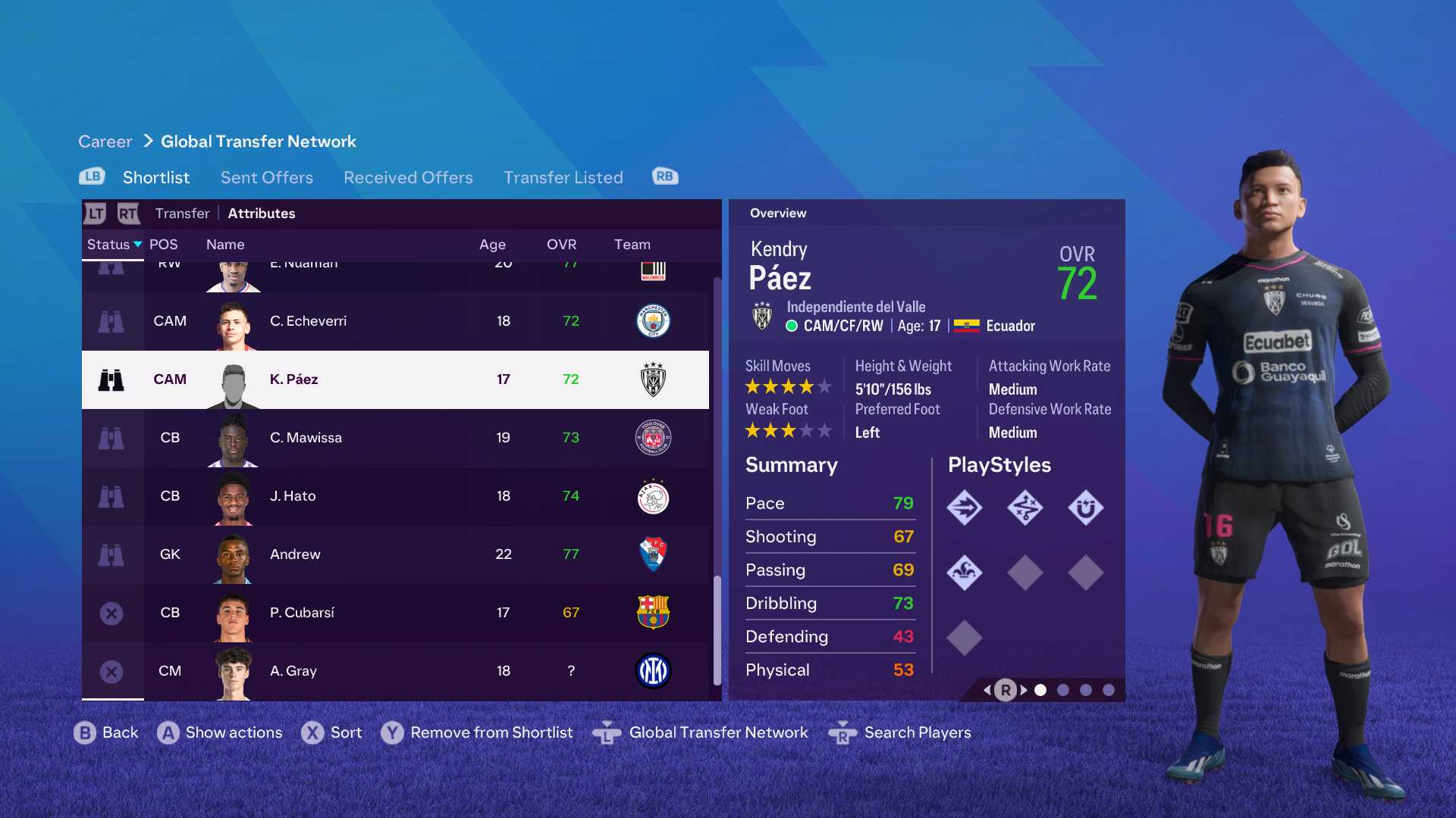 ea fc loan kendry paez