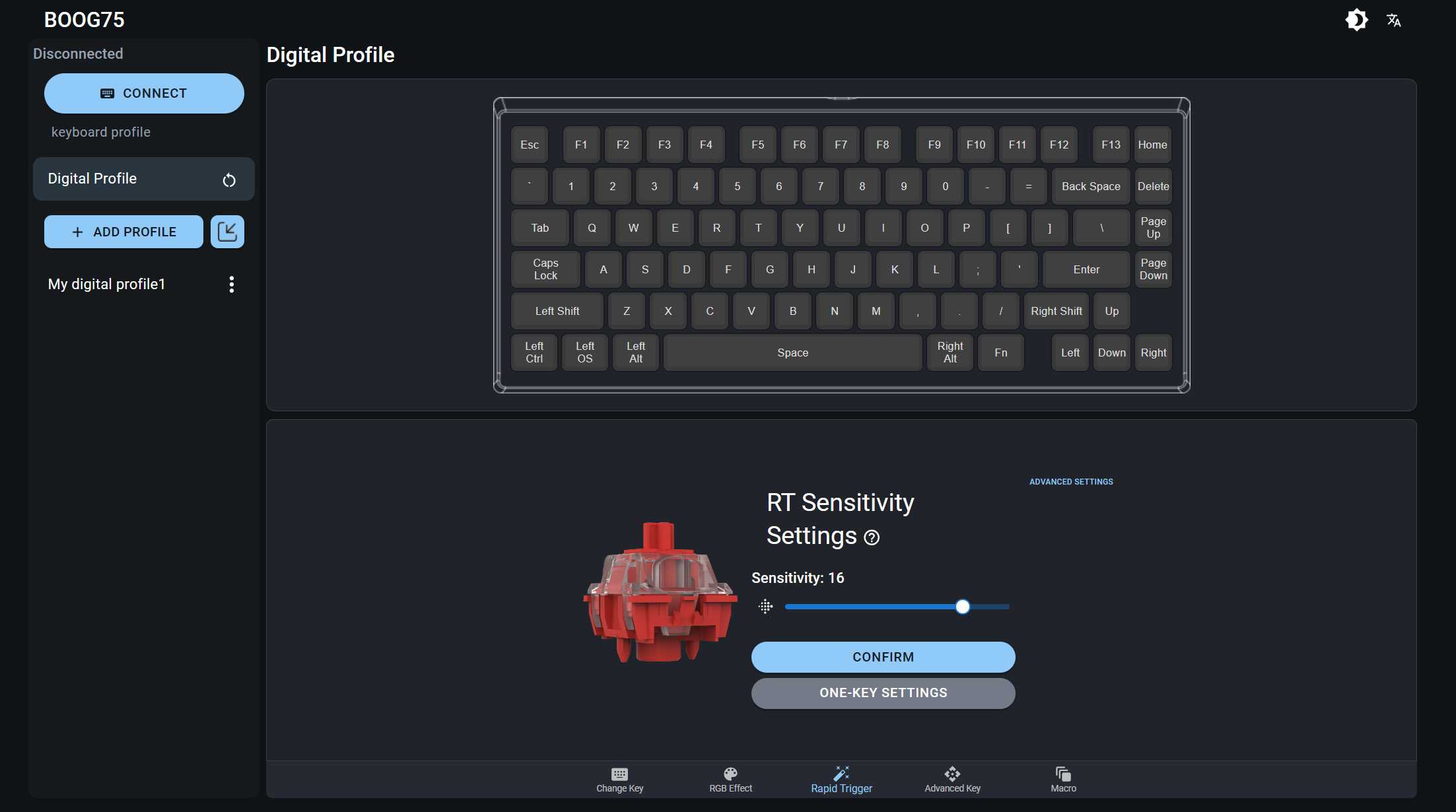 Boog75 keyboard software