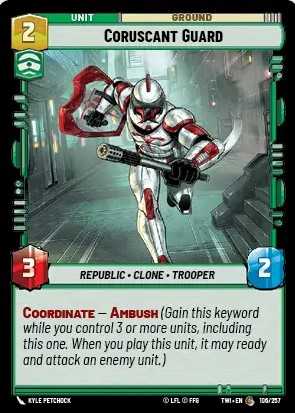 Coruscant Guard card in Star Wars Unlimited