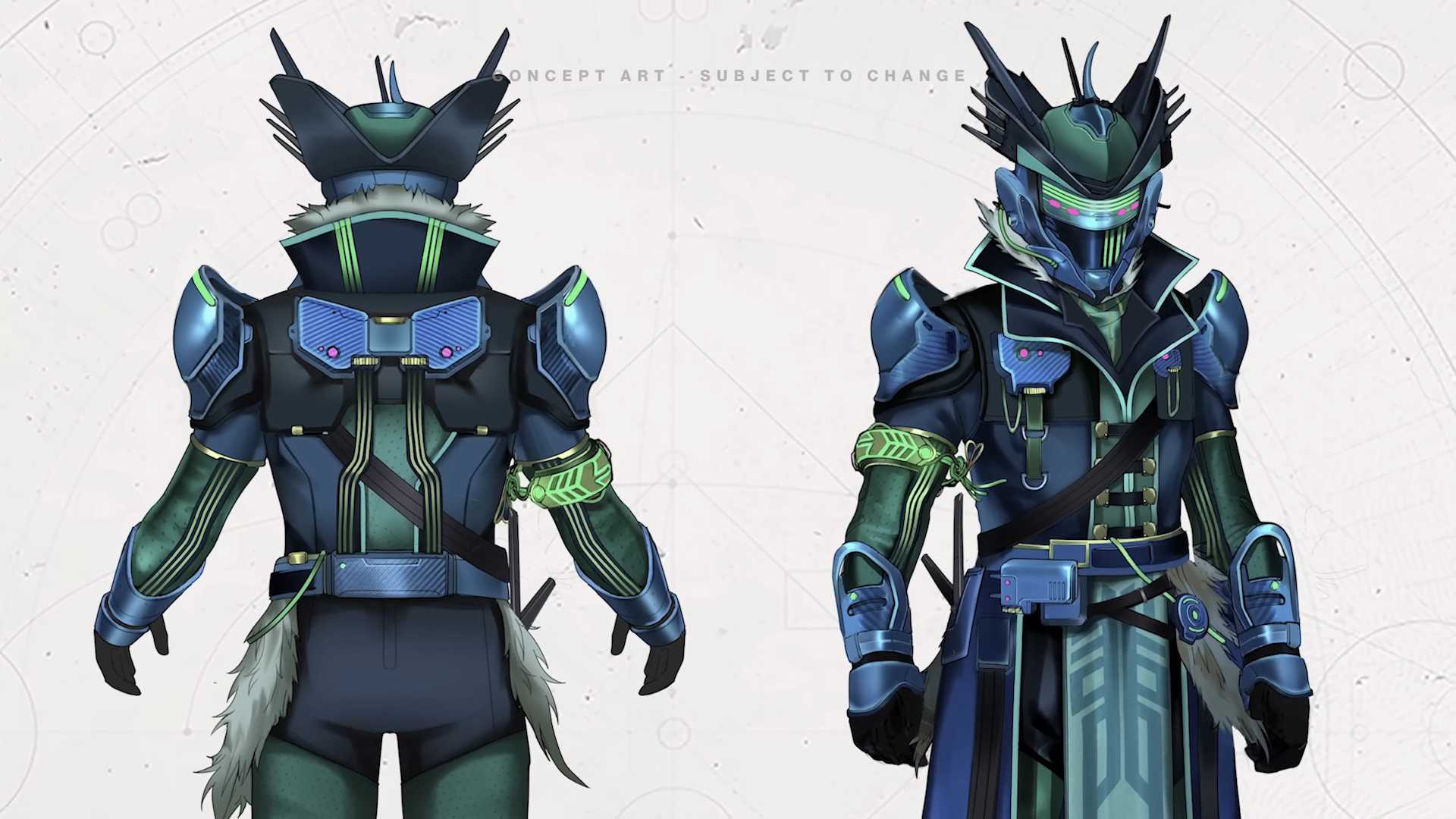 Official art of new Warlock armor coming in Destiny 2 Episode Revenant.