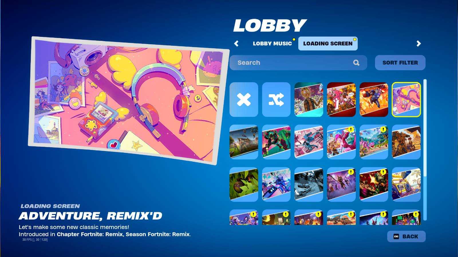 Aventure Remix'd Loading Screen from the Slayer Juice WRLD bundle in Fortnite.