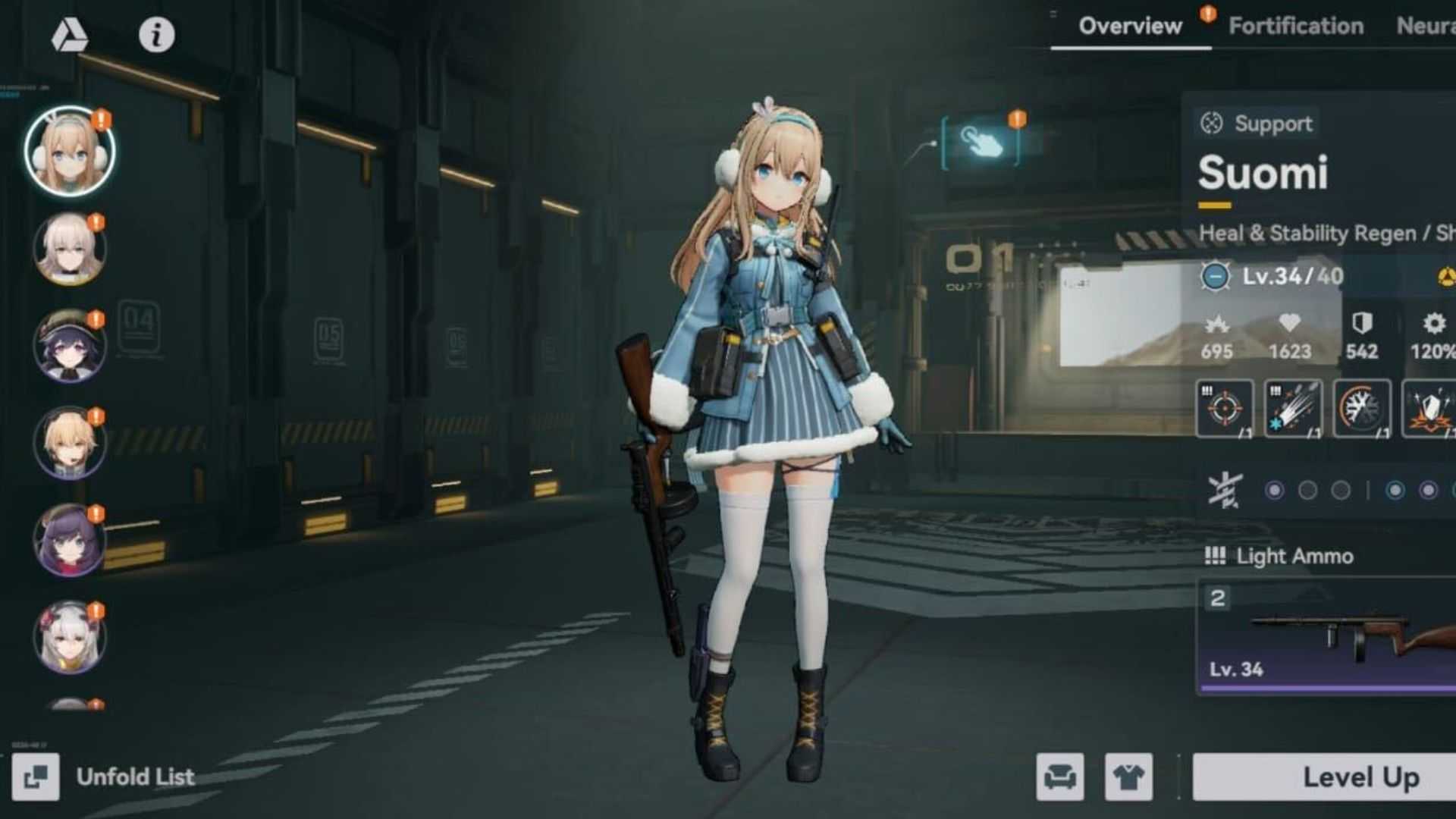 An image of Suomi in Girls' Frontline 2.