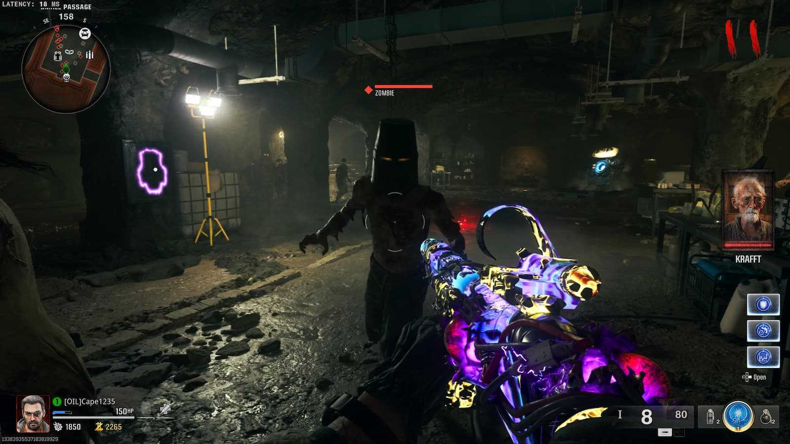 A screnshot of the zombie you need to kill to get a Stamp in BO6 Zombies