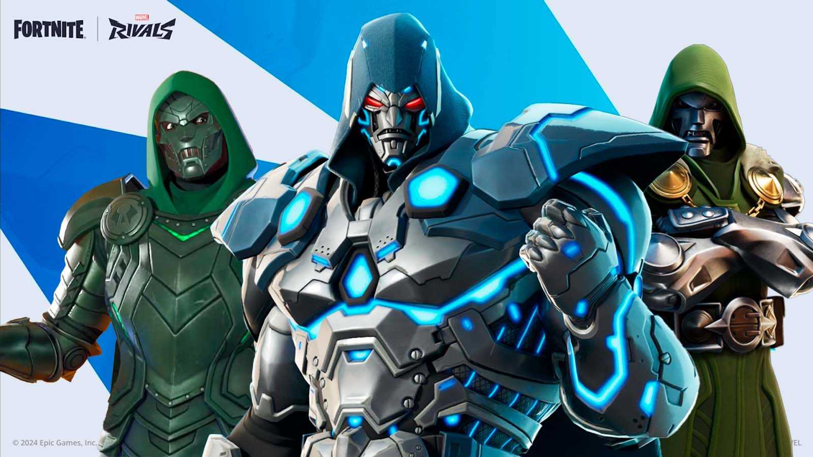 Marvel Rivals Doom skins Fortnite