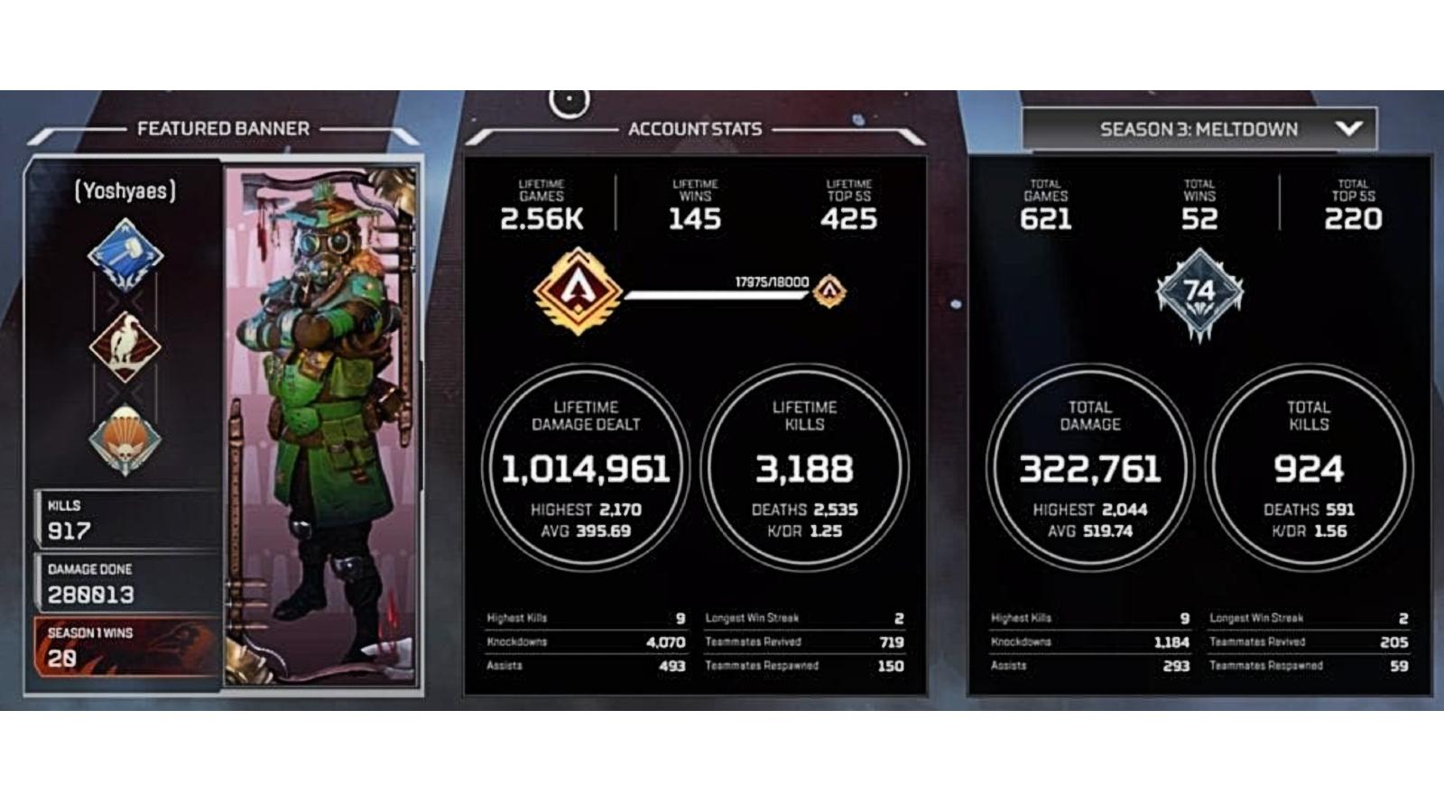 Apex Legends stats