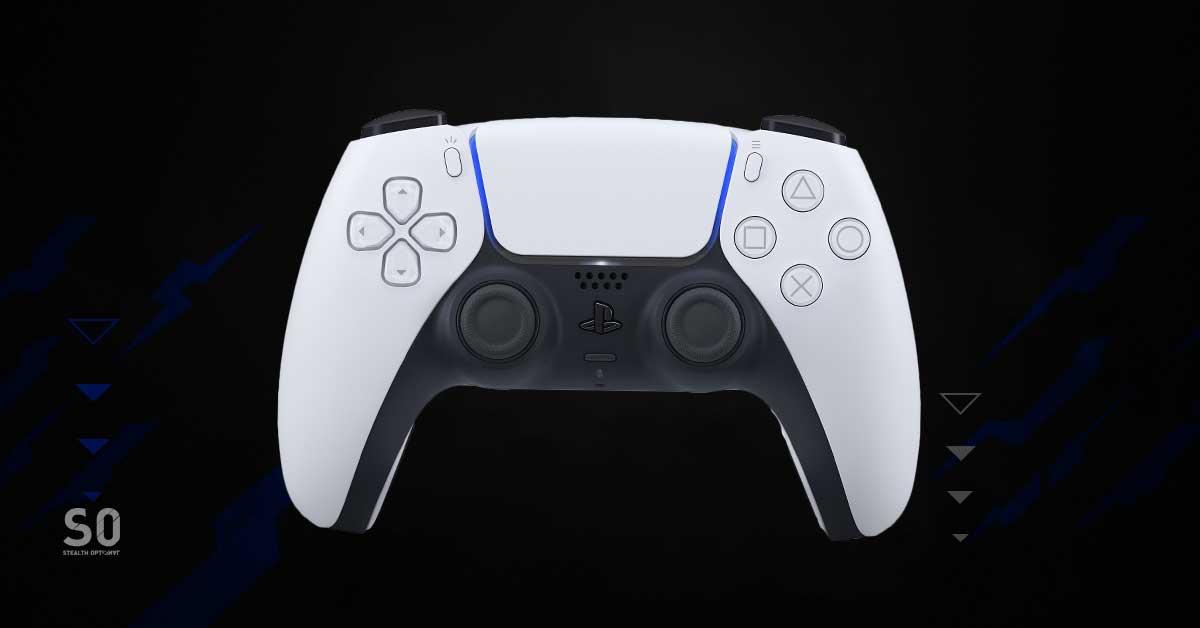 New PS5 controller in white.