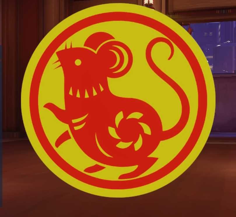 Year of the Rat Blizzard Overwatch spray