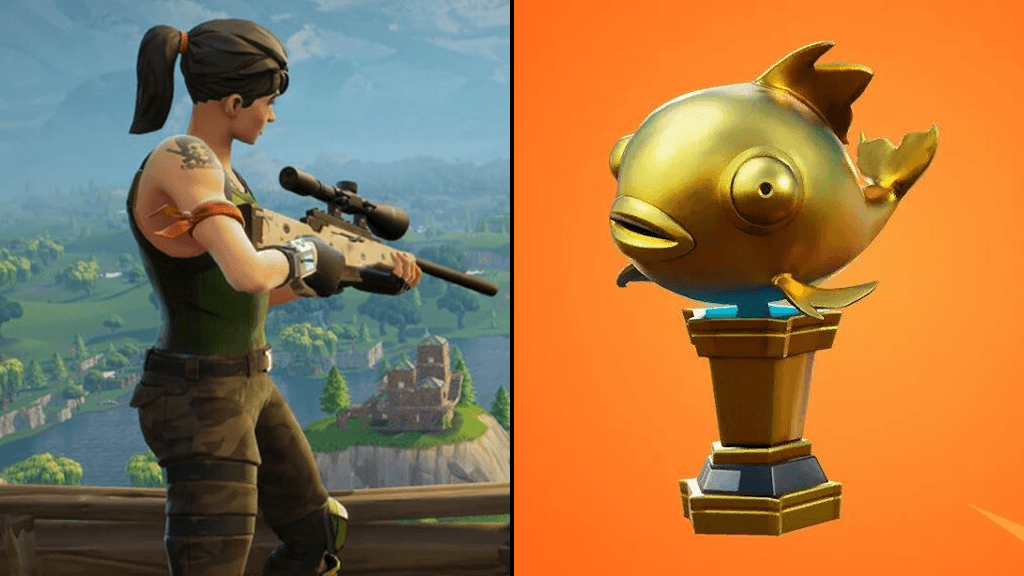 Fortnite Mythic Goldfish trickshot