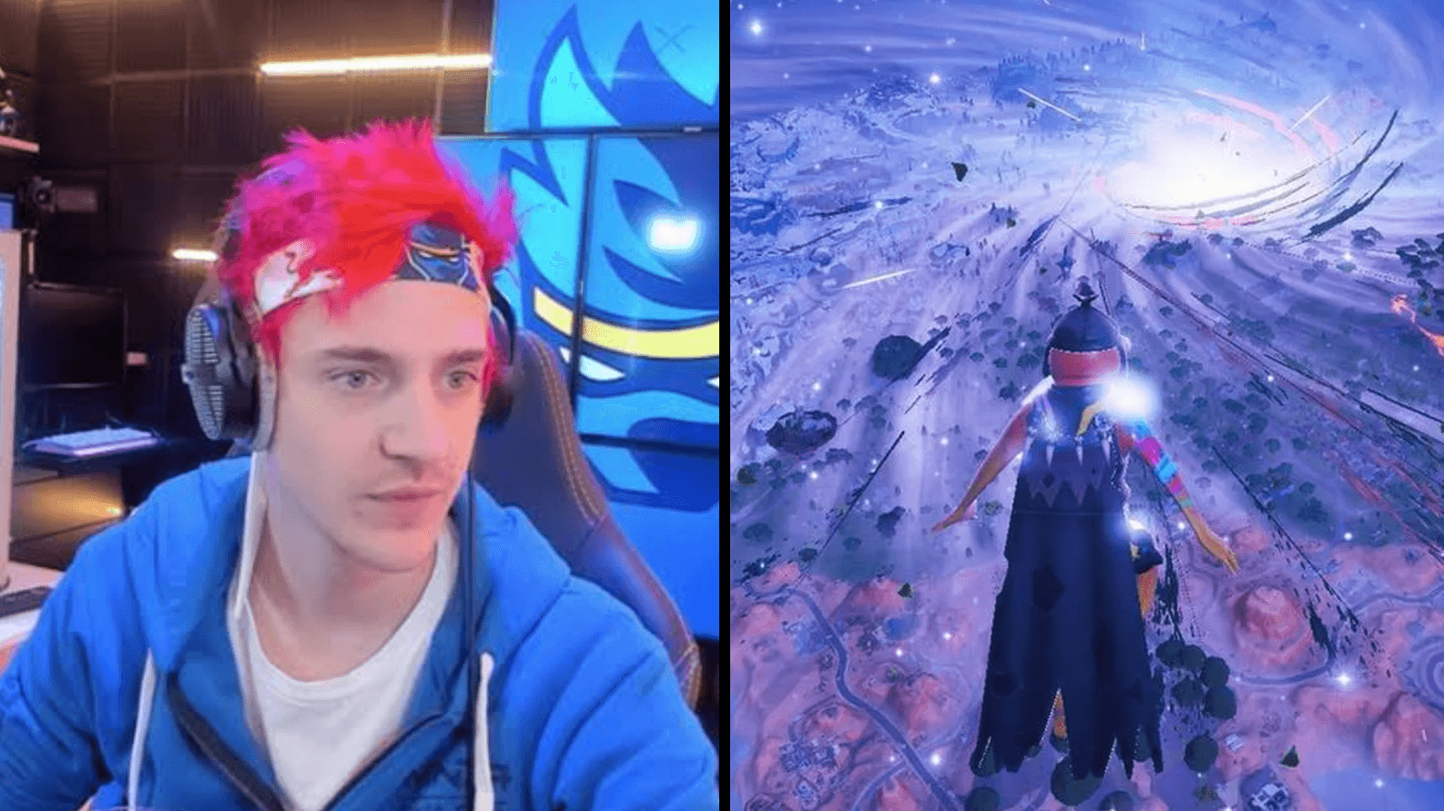 Ninja looks over Fortnite The End event