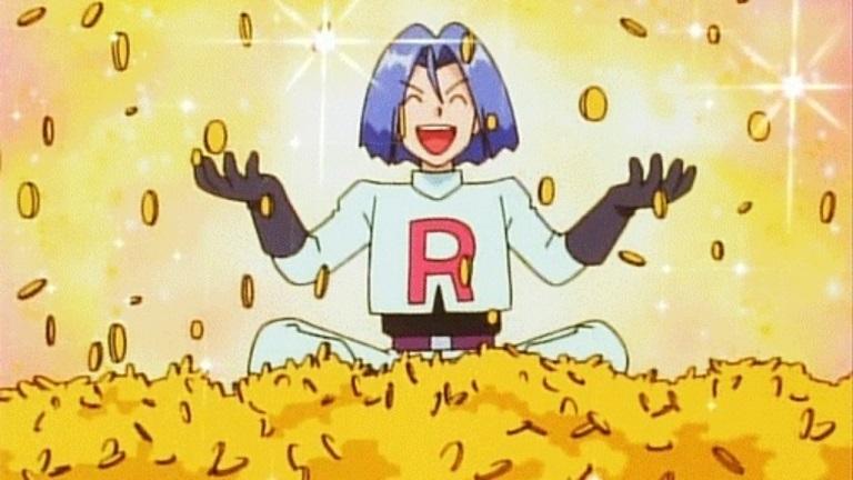 Team Rocket hitting jackpot inPokemon