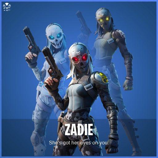 Zadie skin styles in Fortnite