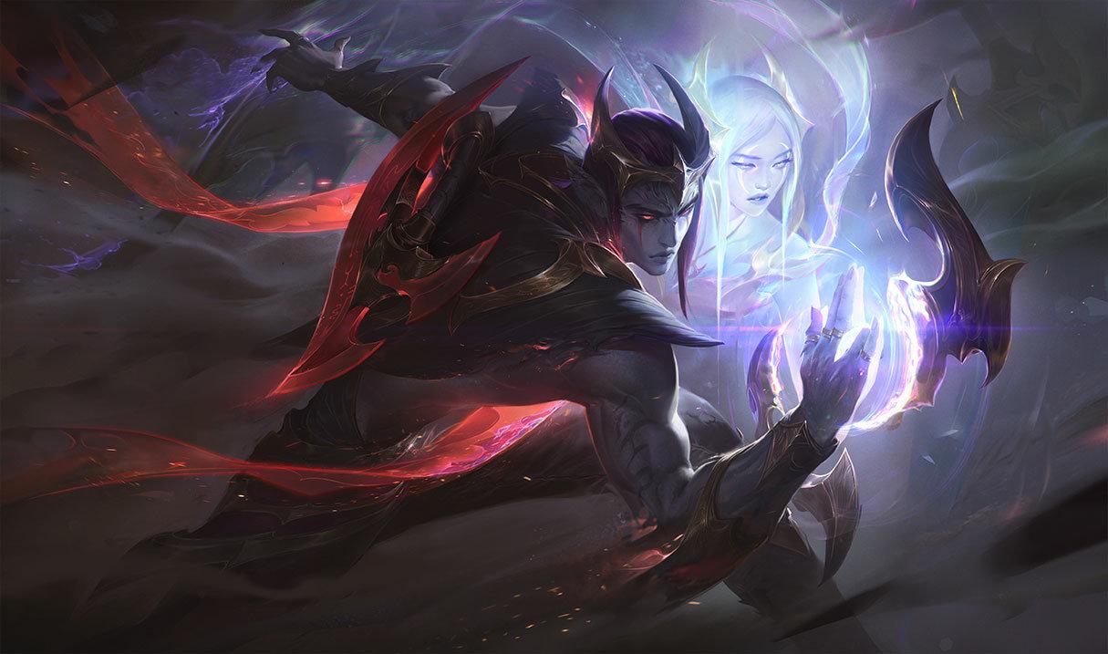 Nightbringer Aphelios skin for League of Legends