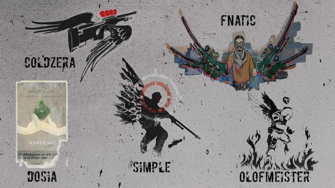 Selection of graffiti in CSGO.