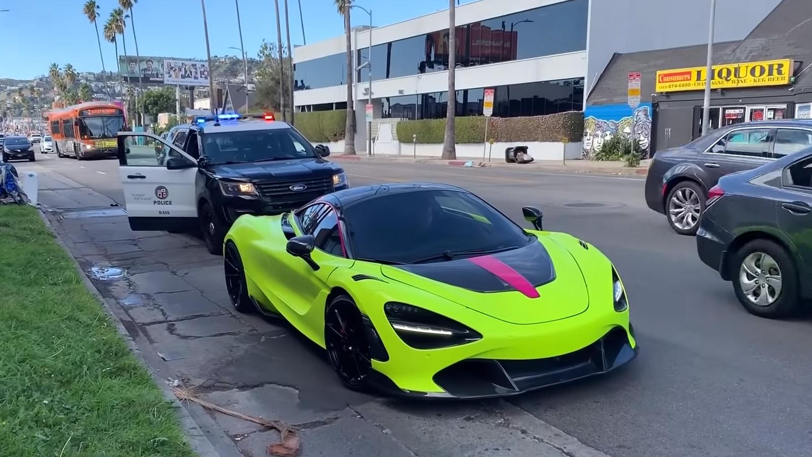 rdbla mclaren 720s pulled over