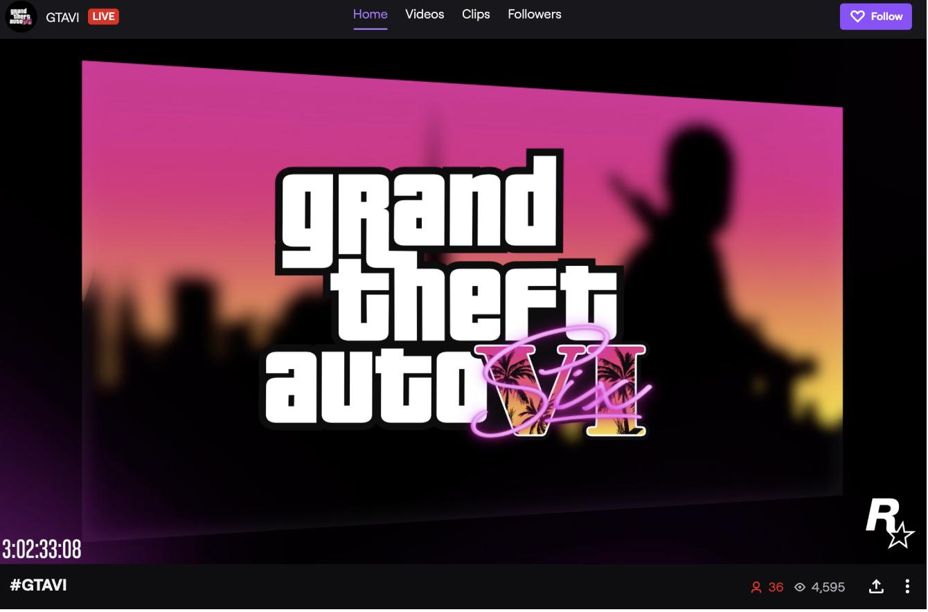 GTA VI stream on Twitch