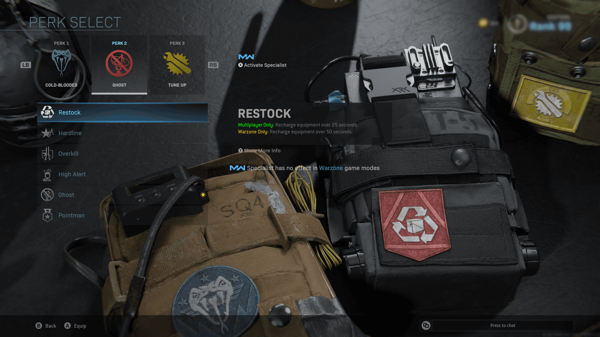 Restock perk in Warzone.