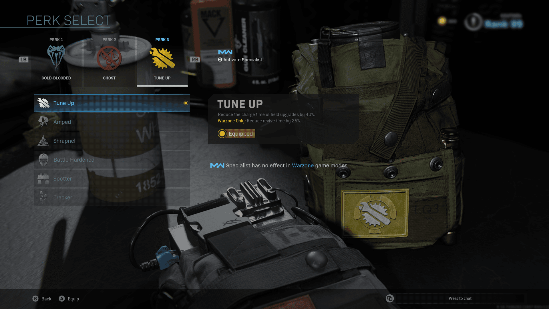 Tune Up perk in Warzone.