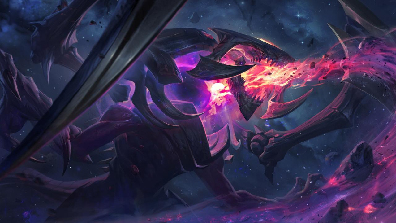 Dark Star Cho'gath splash art for League of Legends