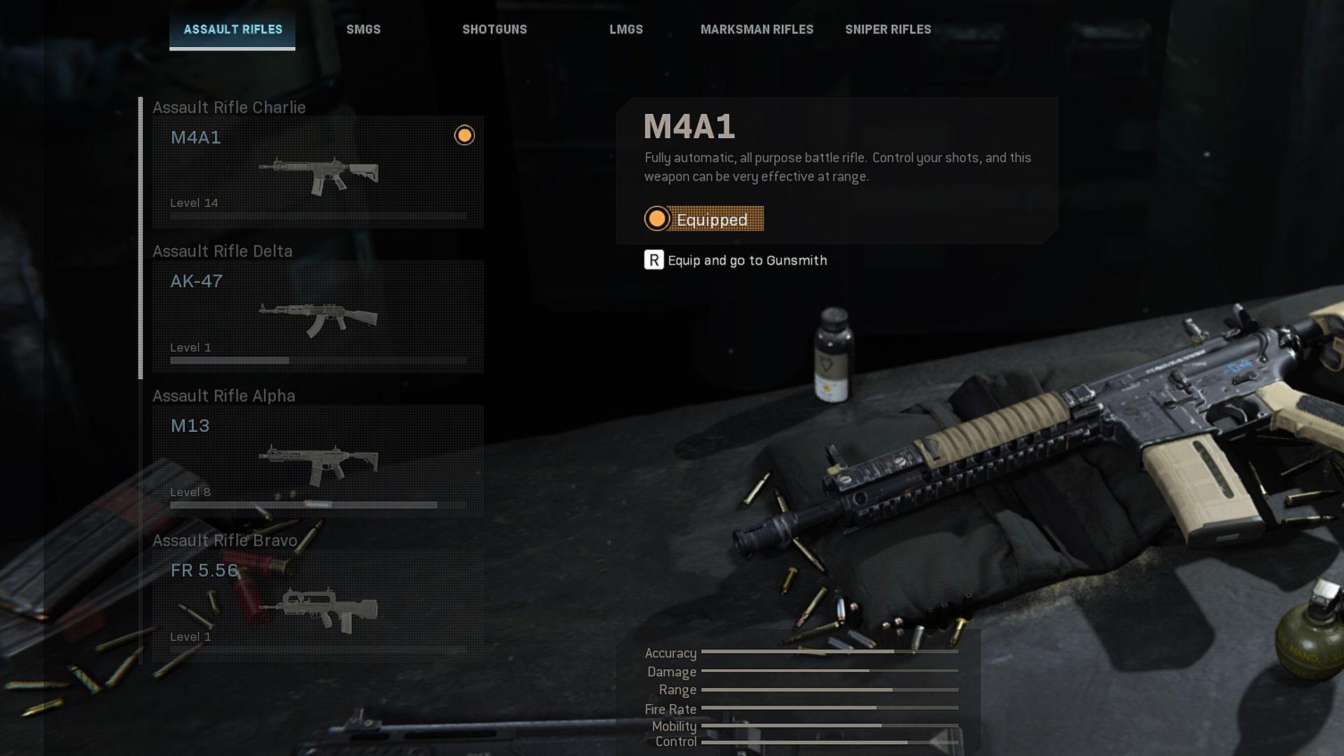 Modern Warfare's M4A1.