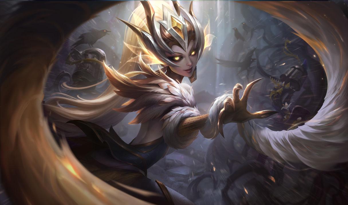 Coven Zyra Prestige Edition splash art for League of Legends