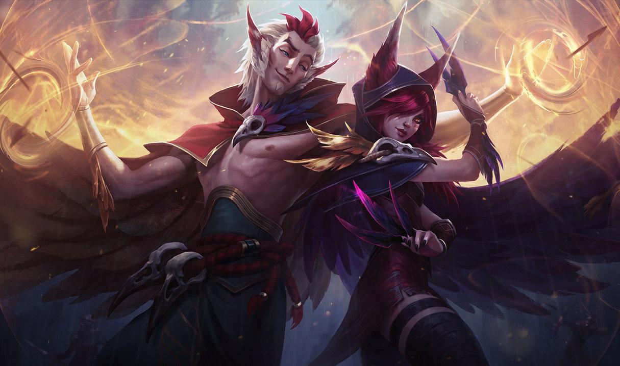 Xayah splash art for League of Legends