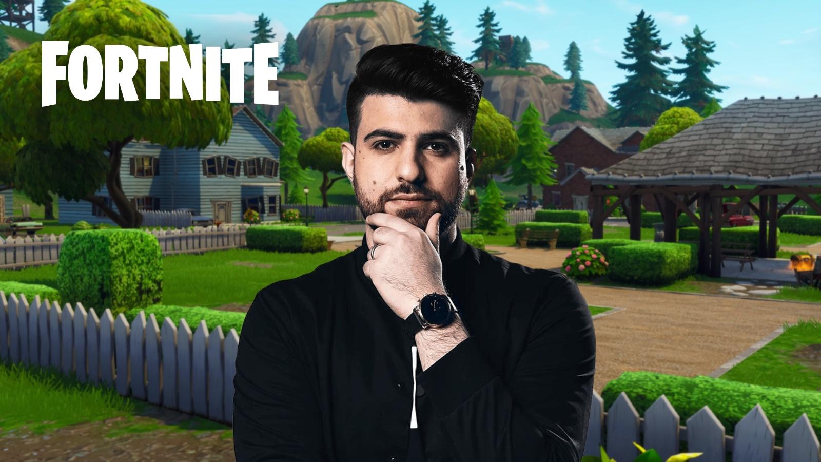 SypherPK with Fortnite background