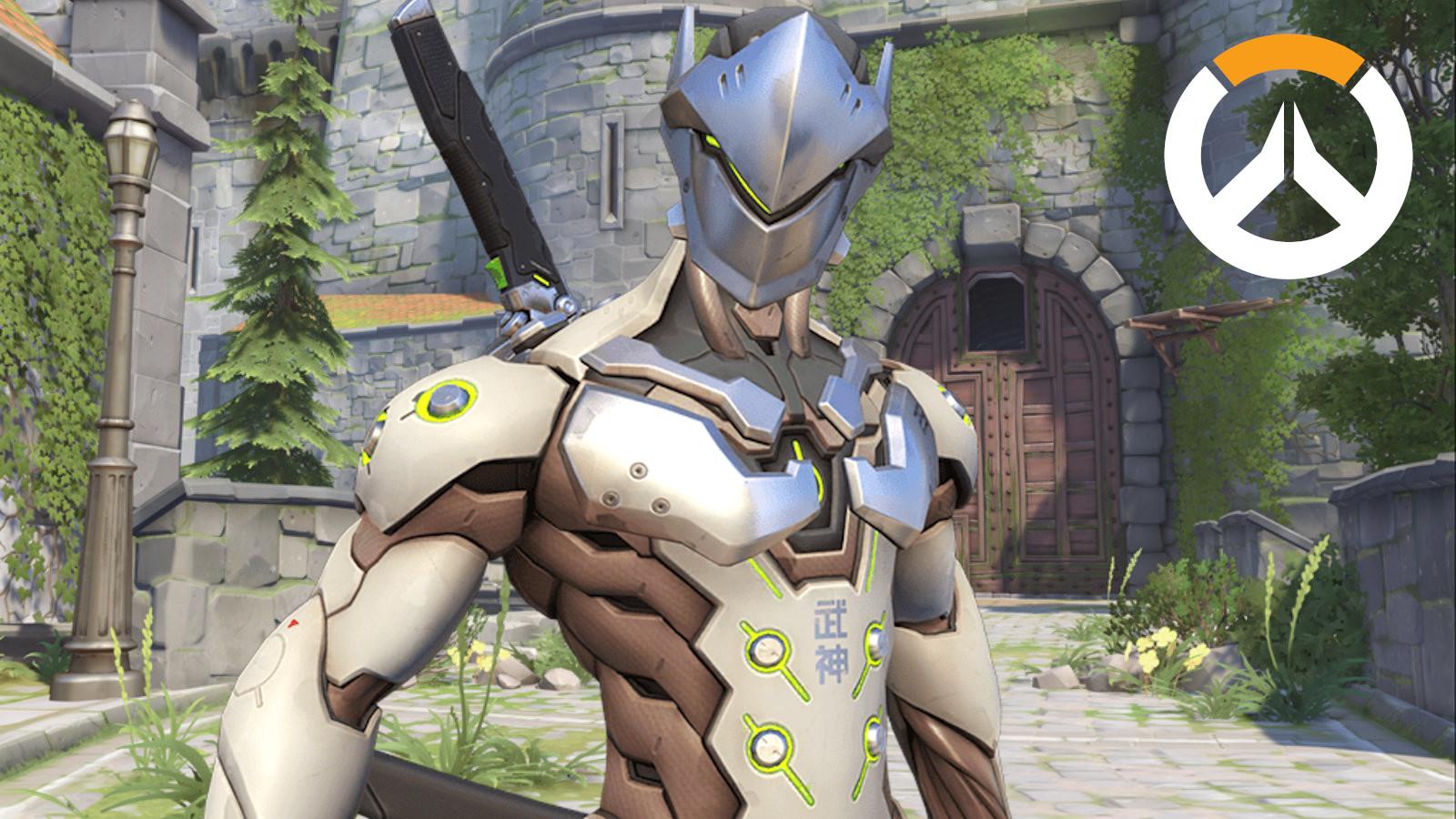 Genji from Overwatch on Eichenwalde