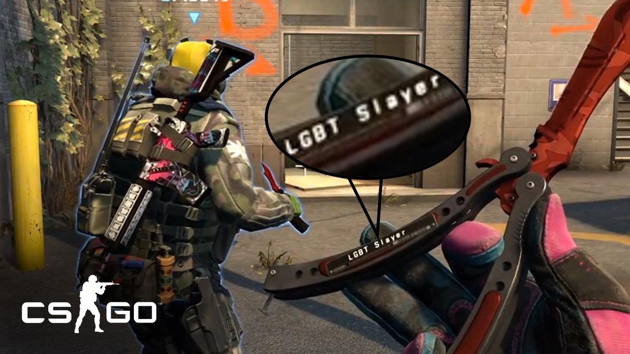 CSGO homophobic knife name