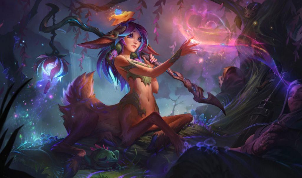 Lillia splash art in League of Legends