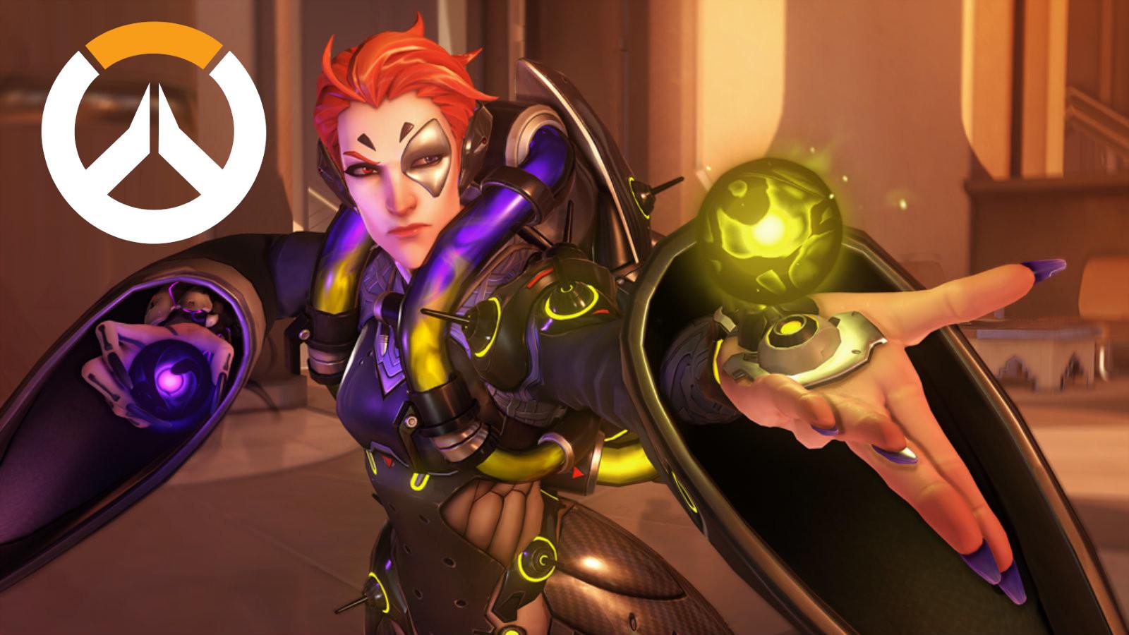 Moira readies her Biotic Orbs in Overwatch's Oasis