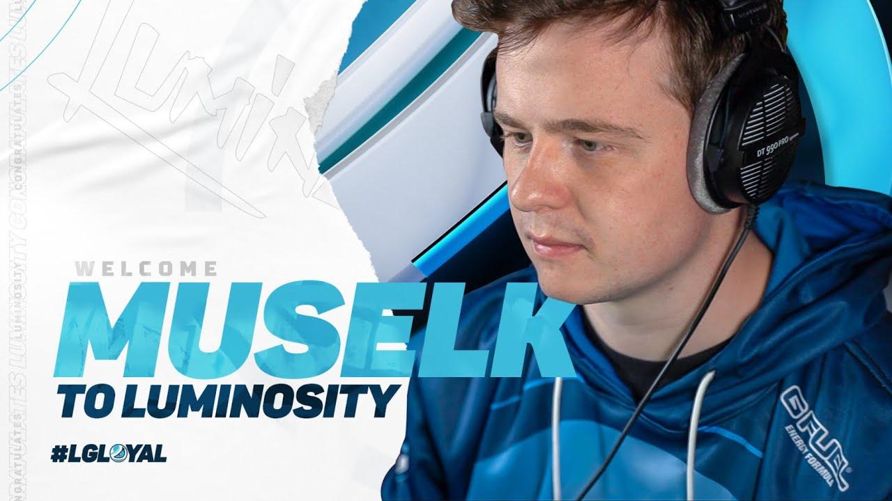 Muselk in Luminosity Gaming jersey