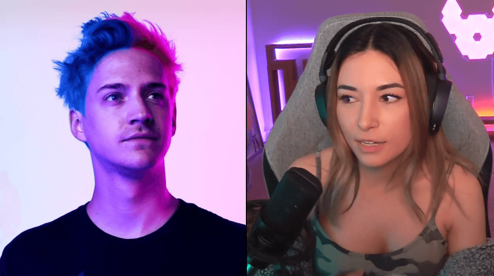 Ninja photoshoot / Alinity livestreaming on Twitch