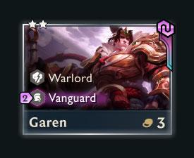 Chosen Garen card in TFT Fates