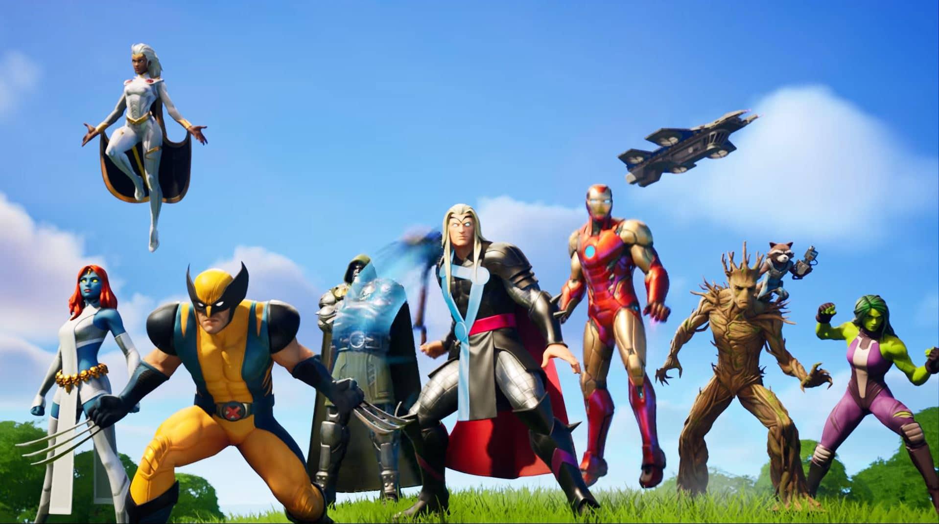 Marvel skins in Fortnite