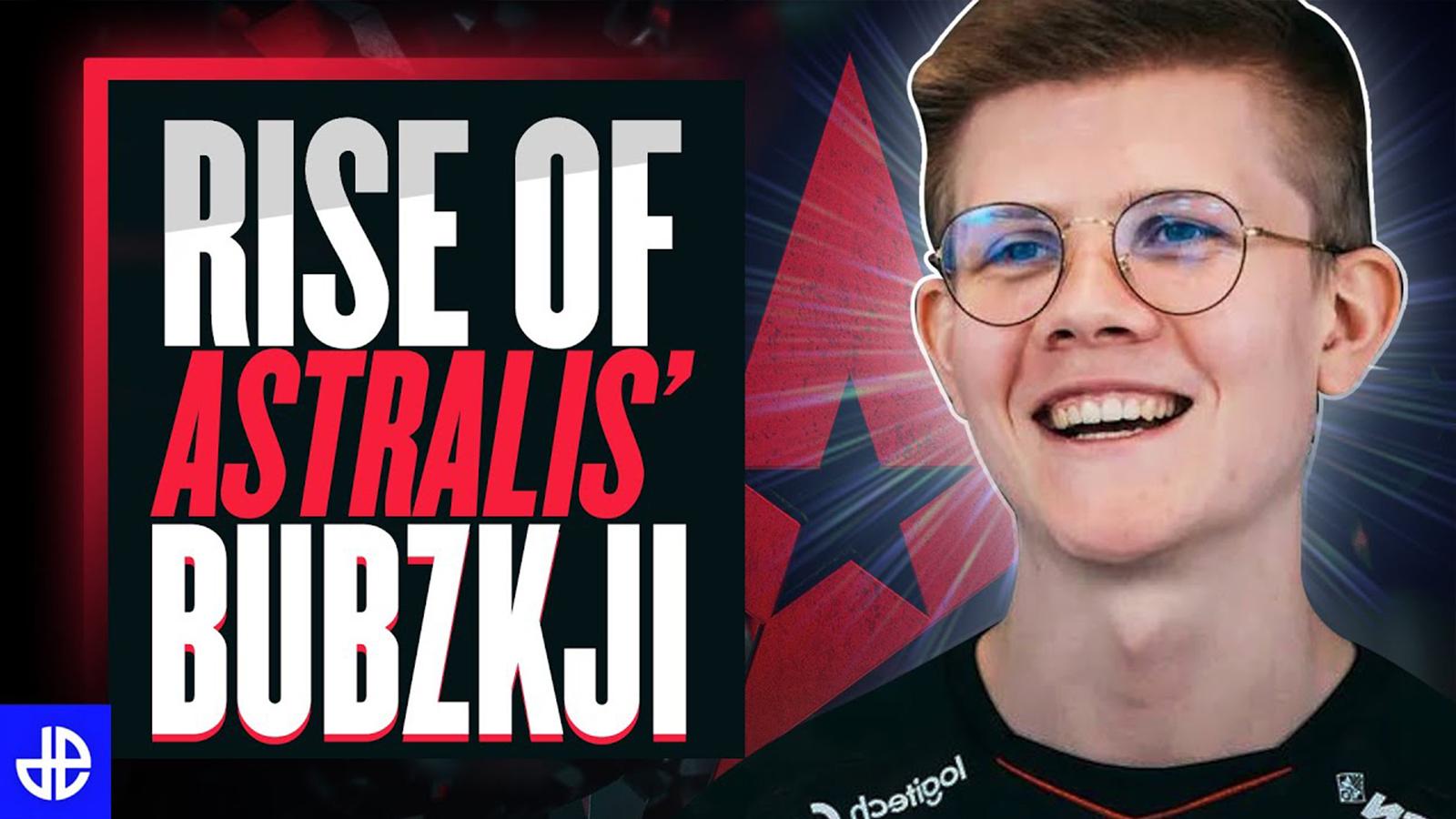 Bubzjki wearing an Astralis jersey.