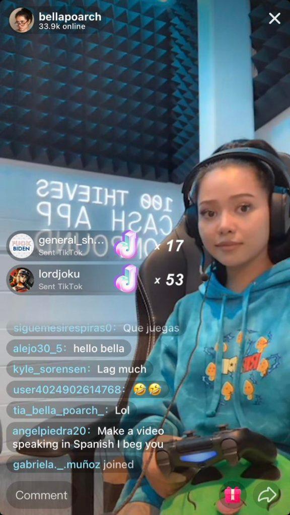 100 Thieves Bella Poarch TikTok