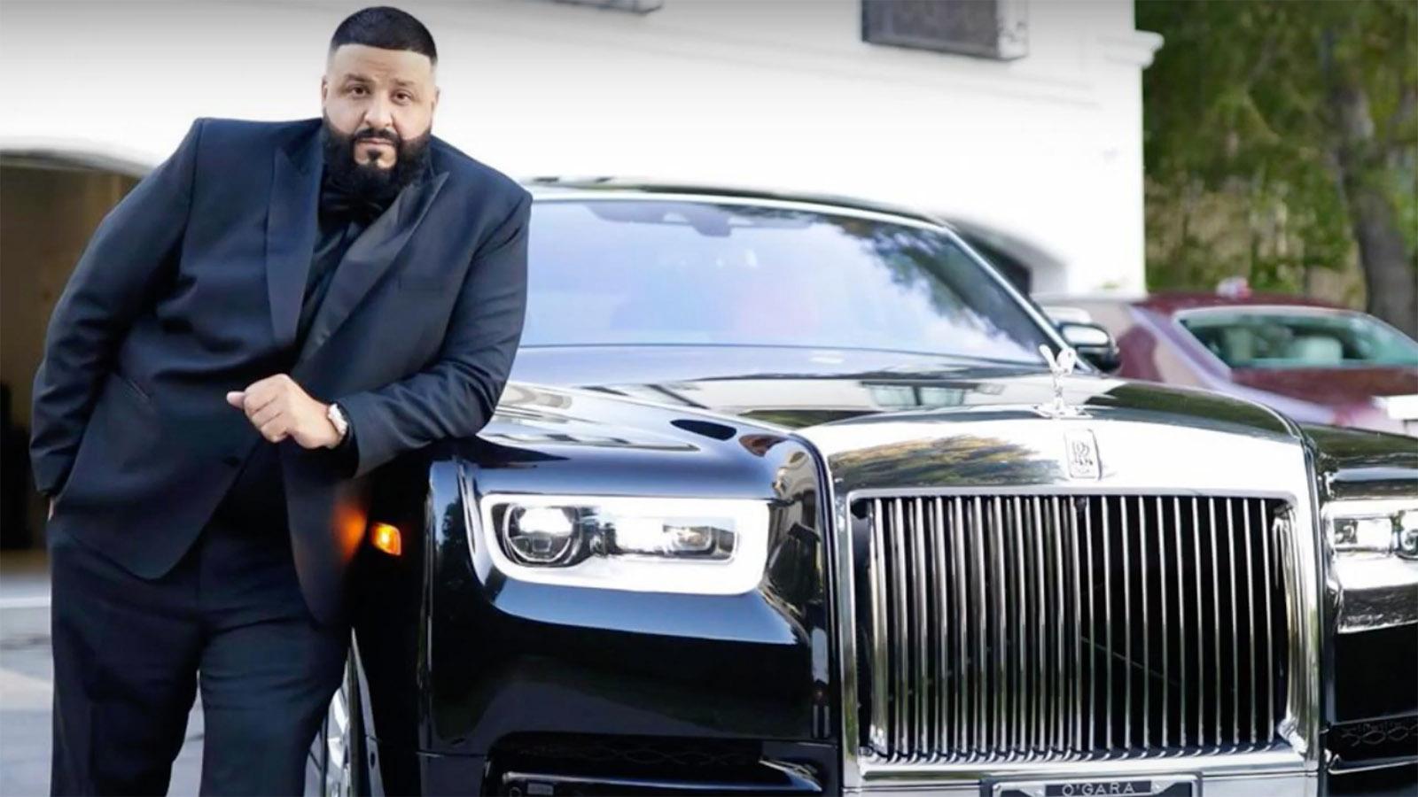 DJ Khaled with Rolls Royce