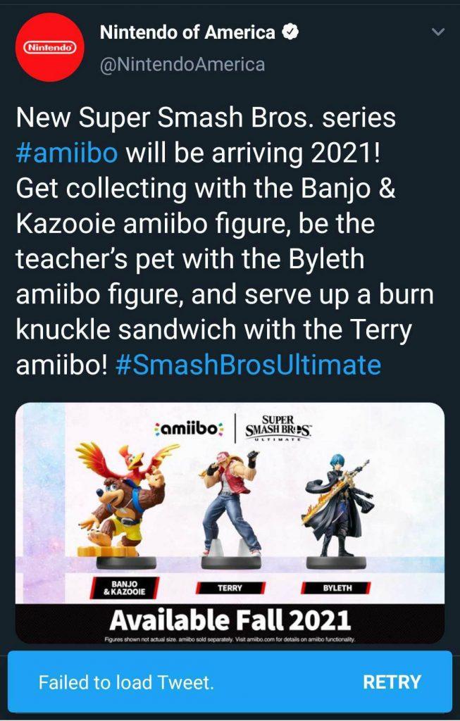 Nintendo deleted tweet