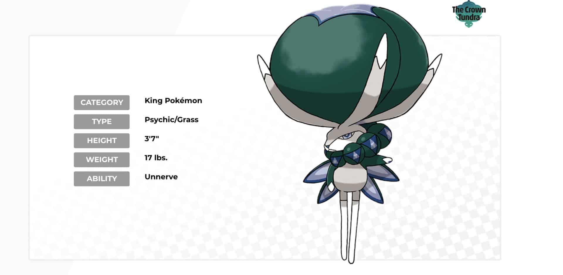 pokemon crown tundra legendary details