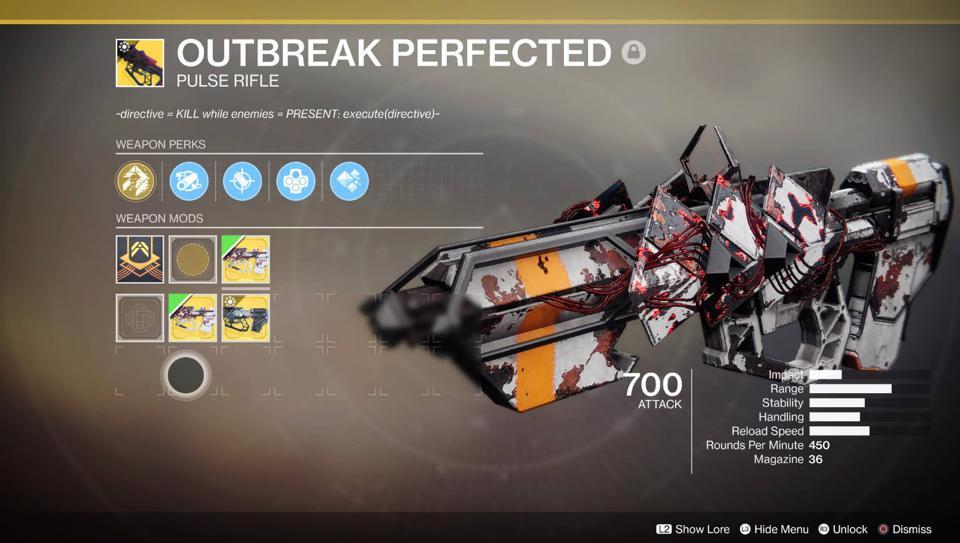 Destiny 2 Outbreak Perfected.