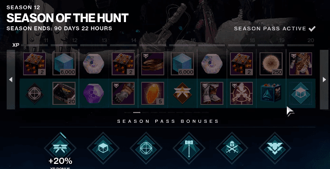 Destiny 2 Season of the Hunt Season Pass