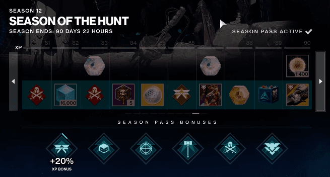 Destiny 2 Season of the Hunt Season Pass