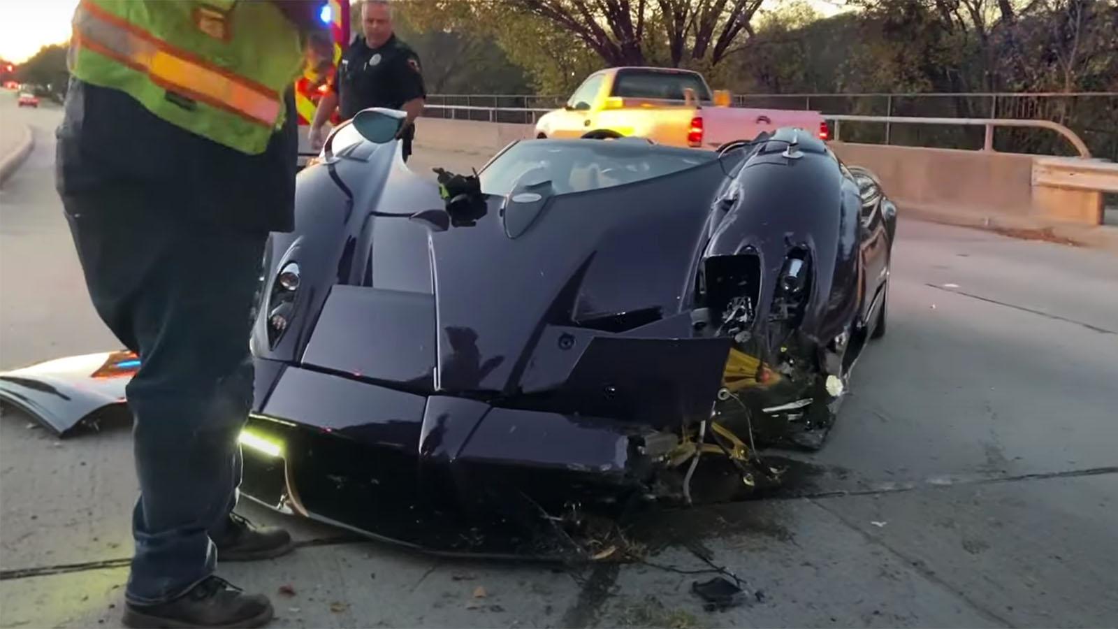 Crashed Pagani