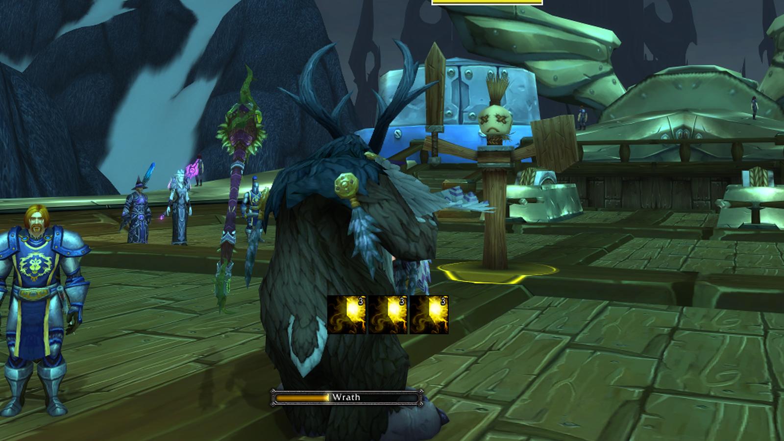 Screenshot showing Hekili and its IU elements in WoW