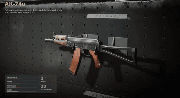 ak74-u black ops cold war