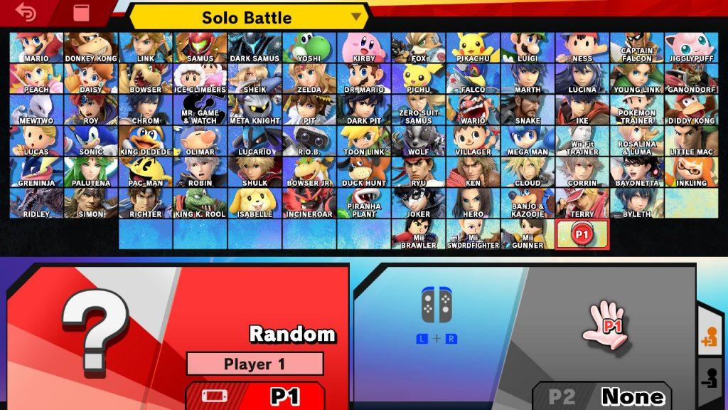 Completed Smash Ultimate DLC board