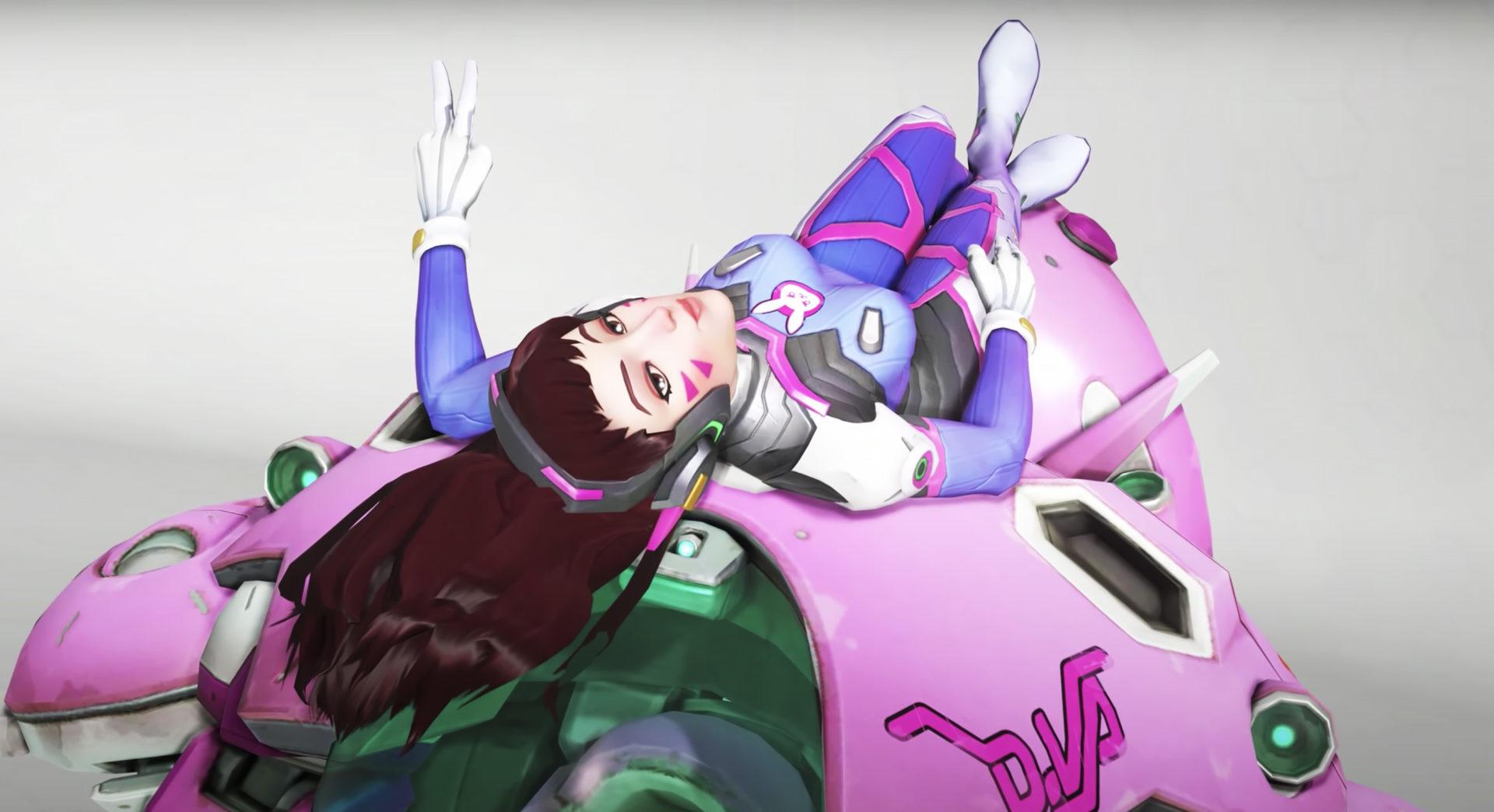 Screenshot of Overwatch character D.Va