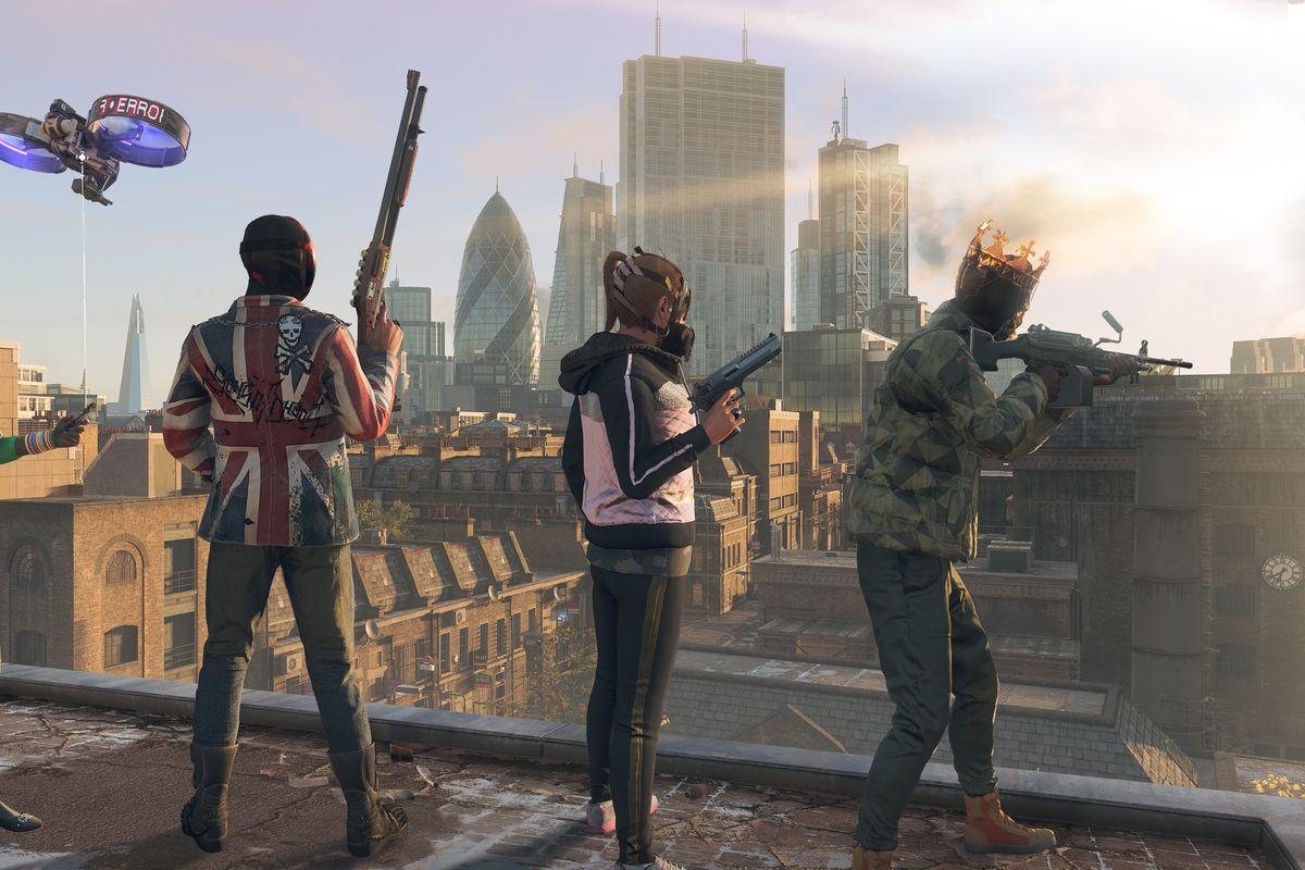 Watch Dogs Legion london skyline characters