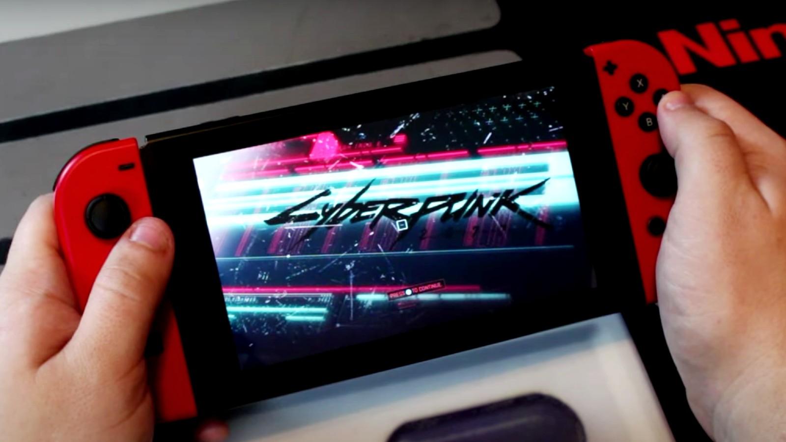 YouTuber Nintendrew shows Cyberpunk 2077 running on a Switch