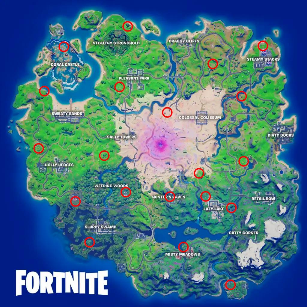 IO Guard locations on Fortnite Map